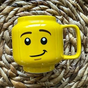 Lego Head Yellow Mug - ceramic